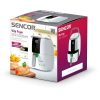 Sencor SFR 5320WH Forrólevegős fritőz, 1400 W, 3 Liter, 6 program, fehér