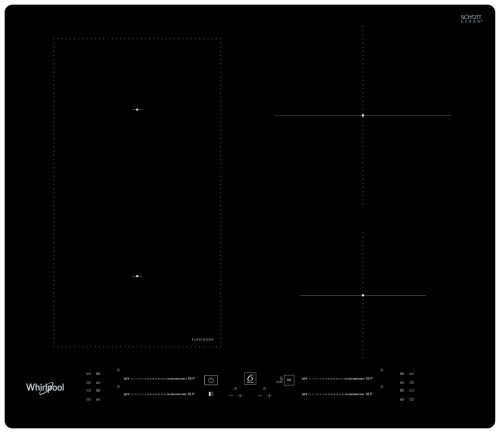 Whirlpool WL S7960 NE indukciós főzőlap, fekete, 60 cm, 7200 W, érintőszenzoros, gyerekzár, booster funkció