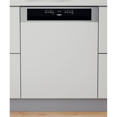 Whirlpool WBO 3T341 P X külső vezérlőpaneles, 60 cm-es beépíthető mosogatógép, inox