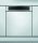 Whirlpool WBC 3C26 X külső vezérlőpaneles, 60 cm-es beépíthető mosogatógép, inox