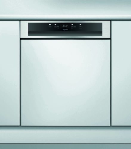 Whirlpool WBC 3C26 X külső vezérlőpaneles, 60 cm-es beépíthető mosogatógép, inox